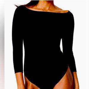 NWT SPANX suit yourself boat neck bodysuit black size small